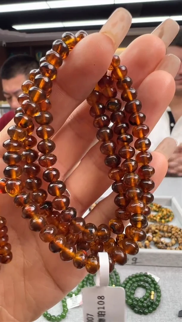 【闪购商品】琥珀颈饰未镶嵌62秒拍号