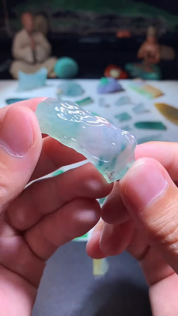 未镶嵌定制翡翠 手牌