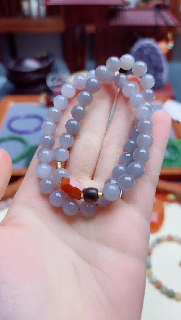 手串未镶嵌和田玉和田玉烟紫项链*1 XY