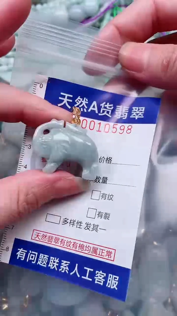 翡翠未镶嵌吊坠(不含链)1