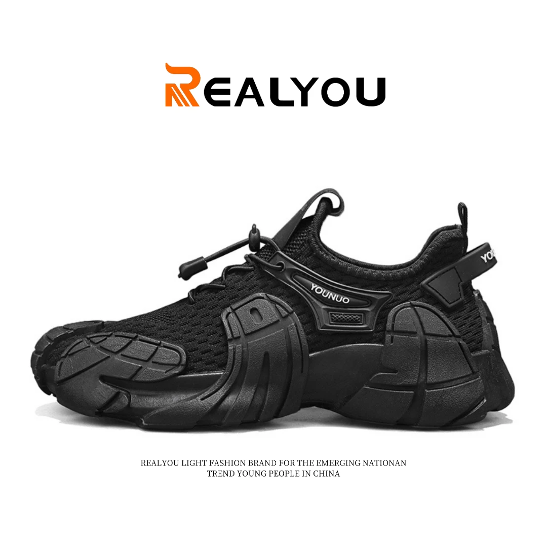 REALYOU/雷友秋季新款百搭男士时尚户外休闲鞋夏季潮流袜套鞋轻便
