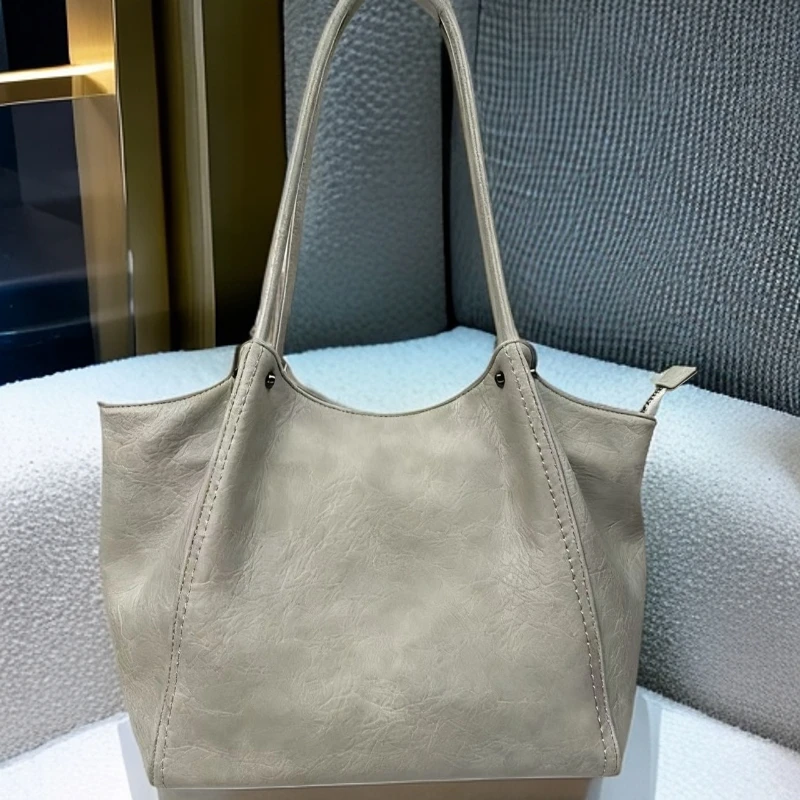 【脖子包】复古手工斜挎包头层牛皮定制单肩包大容量托特女包FG008