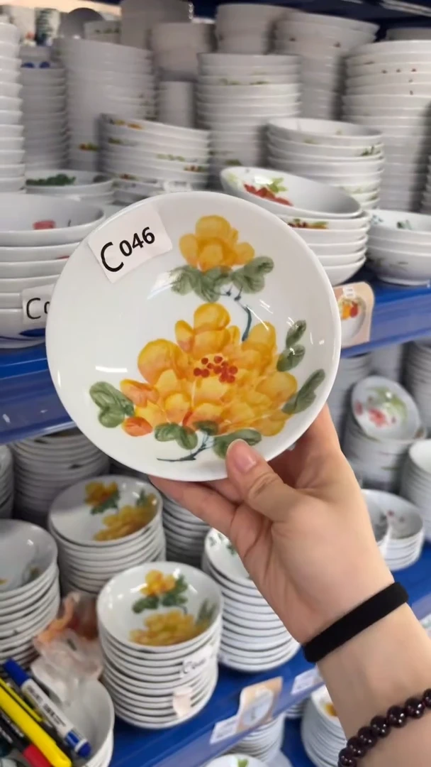 景德镇手绘釉中彩（食品级）小胖碗