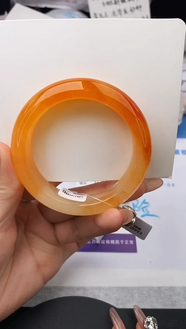 未镶嵌手镯石英质玉w140-HHB54+