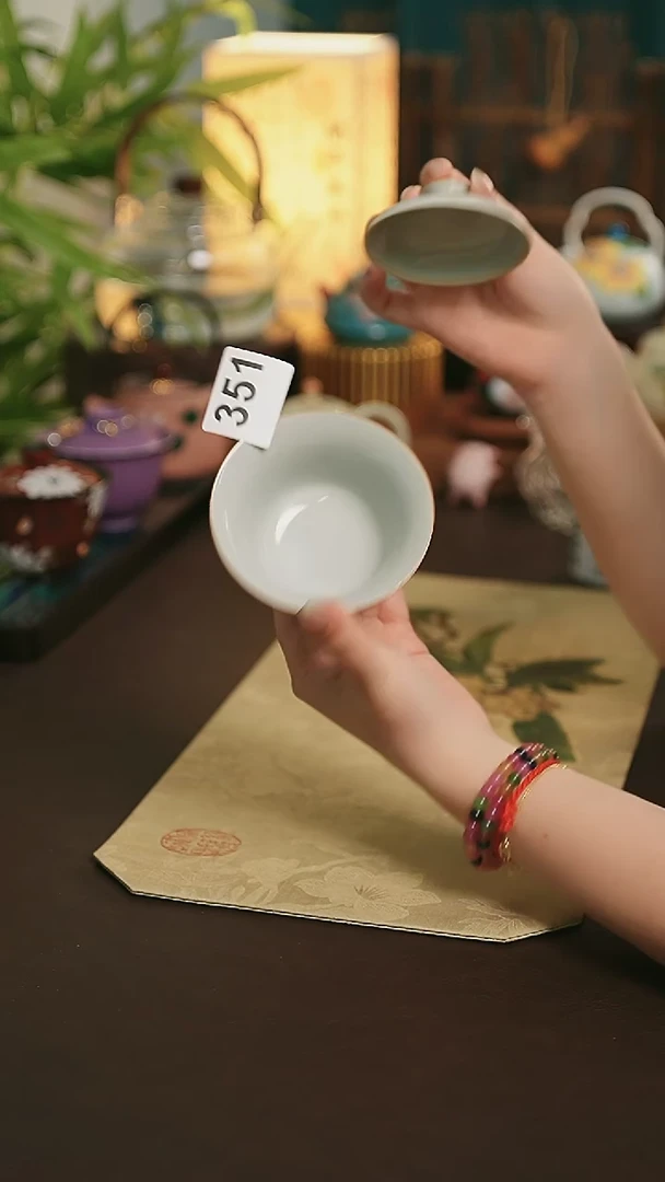 陶瓷茶具手绘油画风351