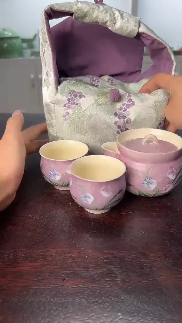 龙泉云间青瓷小米茶器