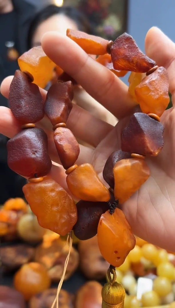 手链琥珀未镶嵌手持