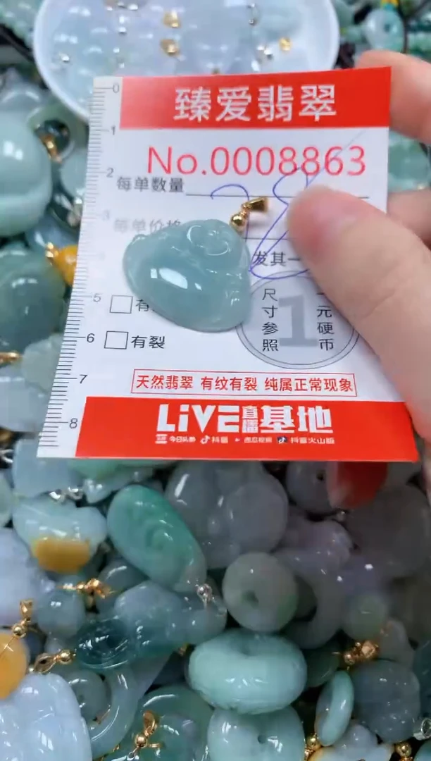 翡翠未镶嵌吊坠(不含链)8863