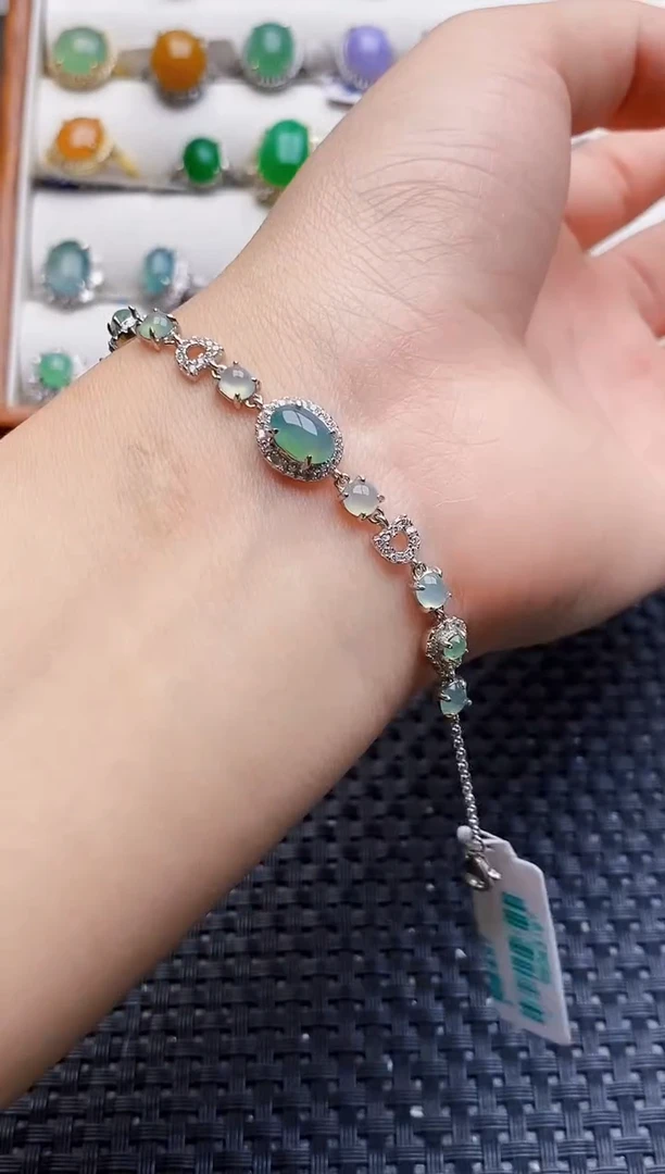 银S925镶嵌戒指翡翠1951