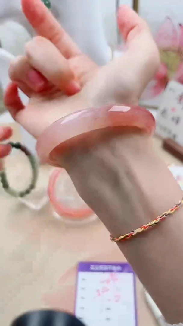 石英质玉手镯未镶嵌L14微色差59.6mm