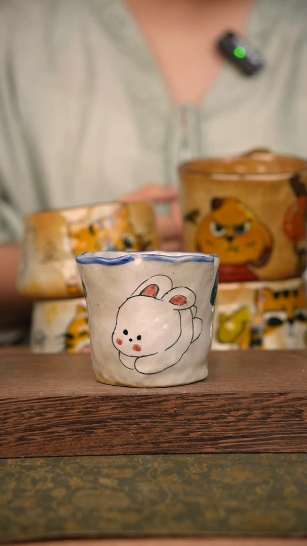 摆件泥垚手作 景德镇手工手绘器物