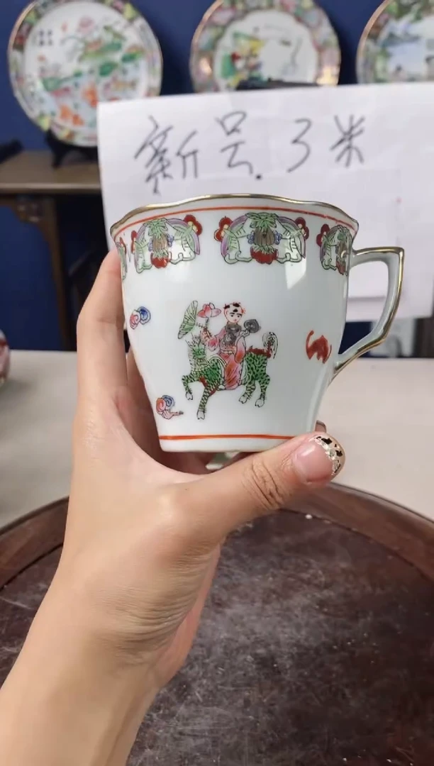 瓷片微瑕景德镇窑厂瓷摆件单件