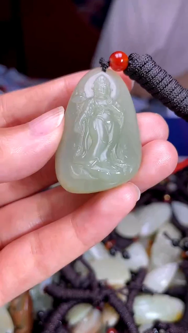 和田玉未镶嵌挂件1