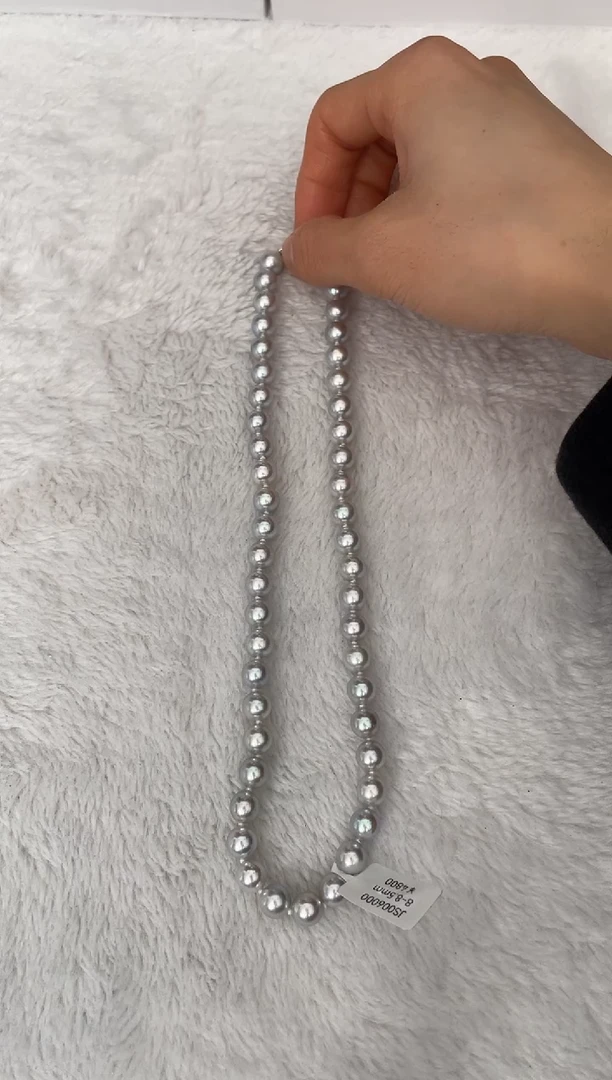 【闪购商品】海水珍珠颈饰未镶嵌AK真多麻8-8.5mm（多样性发一）