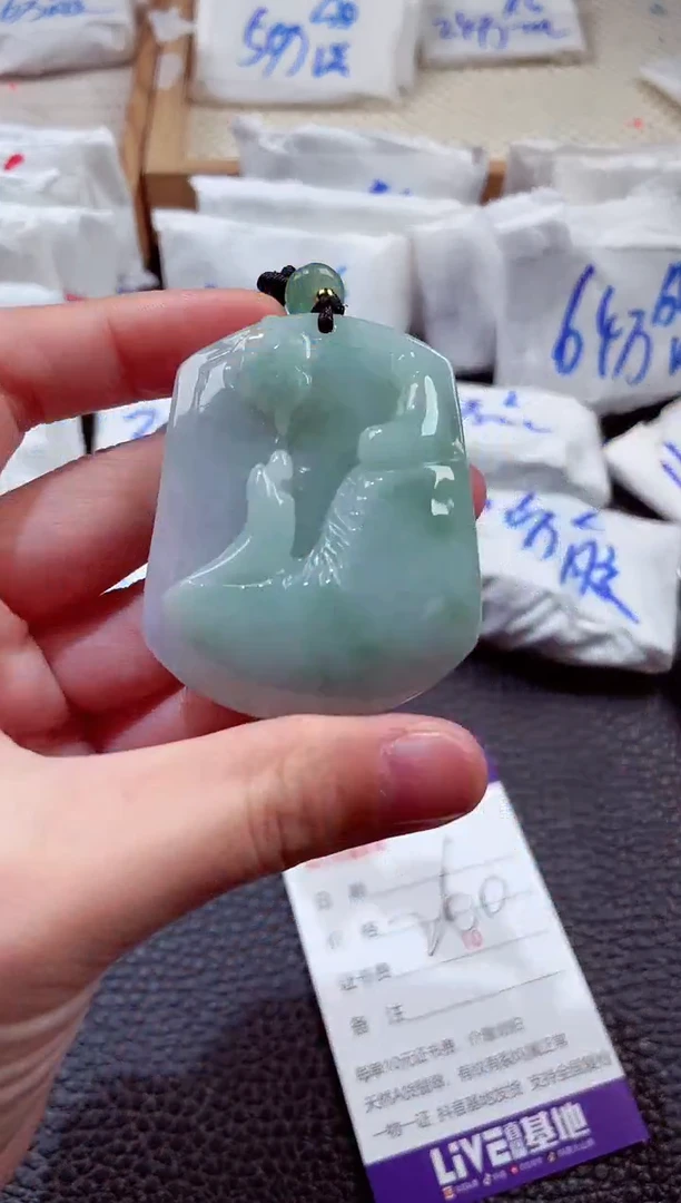 翡翠未镶嵌颈饰00001266