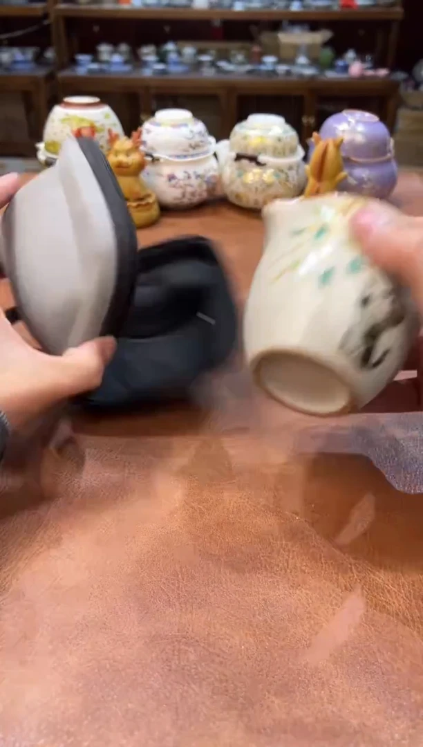真的很便宜会开片的旅行茶具