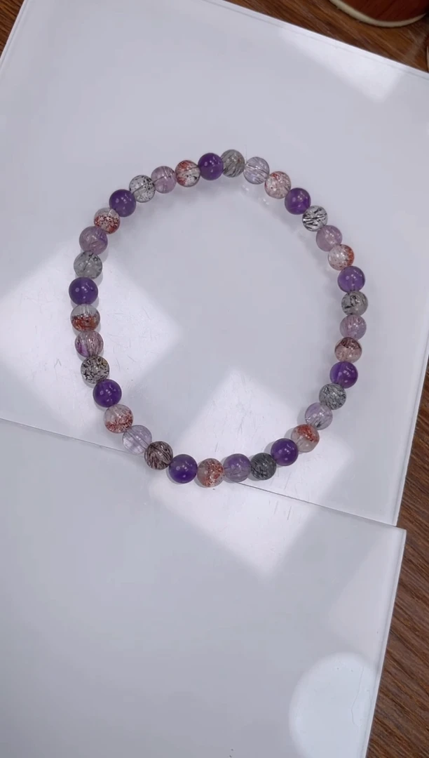 【闪购商品】水晶手链未镶嵌超七手串5mm 多样性发一