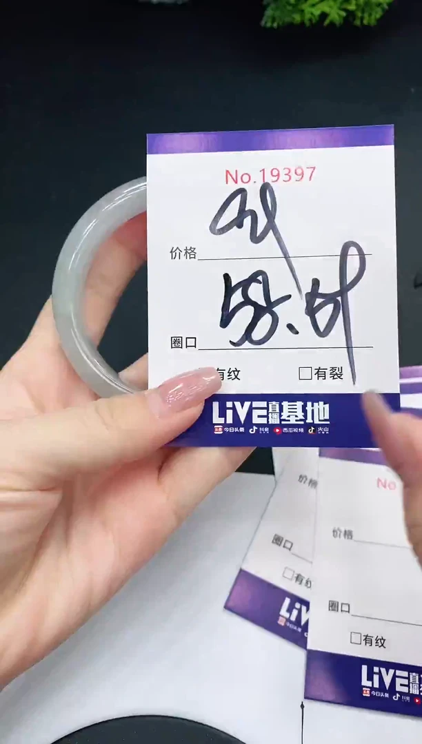 未镶嵌手镯翡翠19397