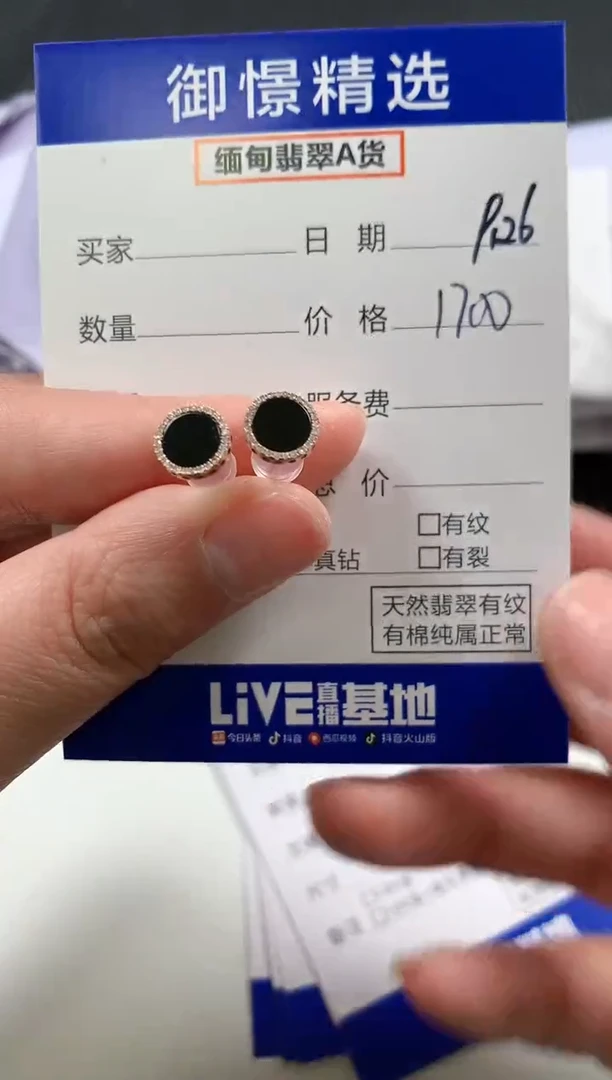 18K金镶嵌翡翠耳饰46