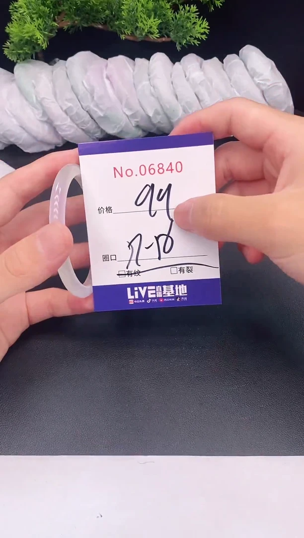 未镶嵌手镯翡翠06840