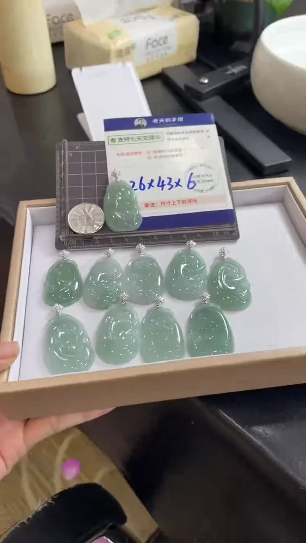 翡翠未镶嵌颈饰高货如意配绳19/多样性发其一CP