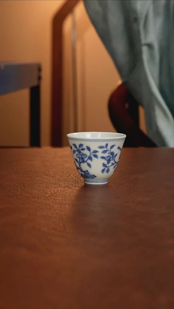 景德镇瓷器，青花瓷手绘茶具~