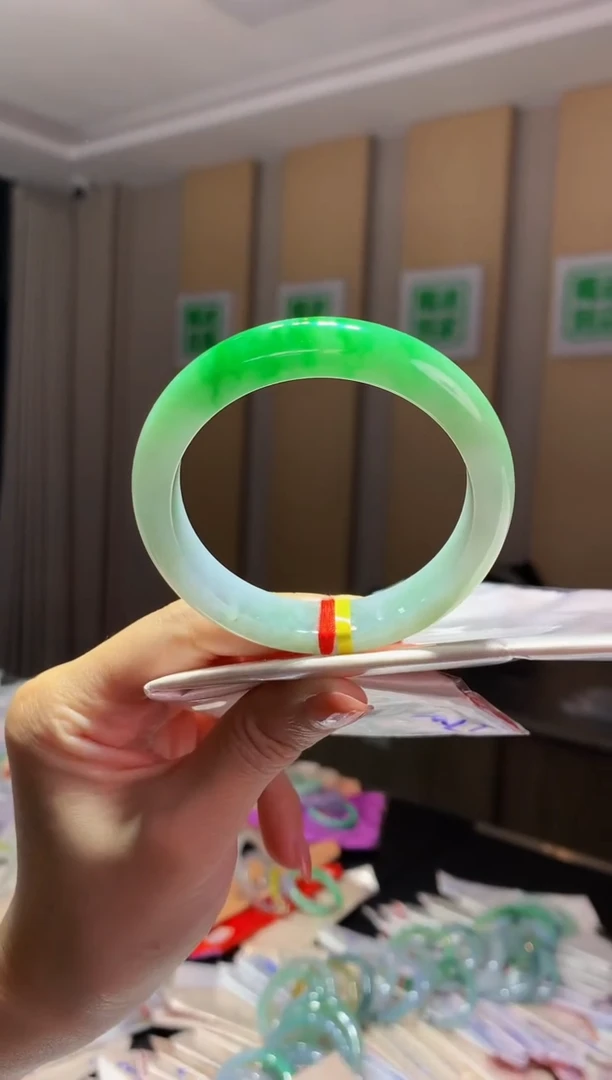 未镶嵌手镯翡翠-Q313 圈口56.6 全款17万 定金2万