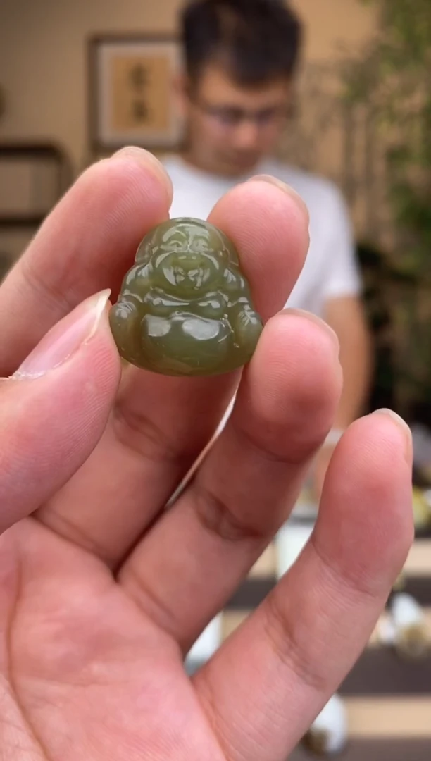 和田玉未镶嵌吊坠(不含链)1