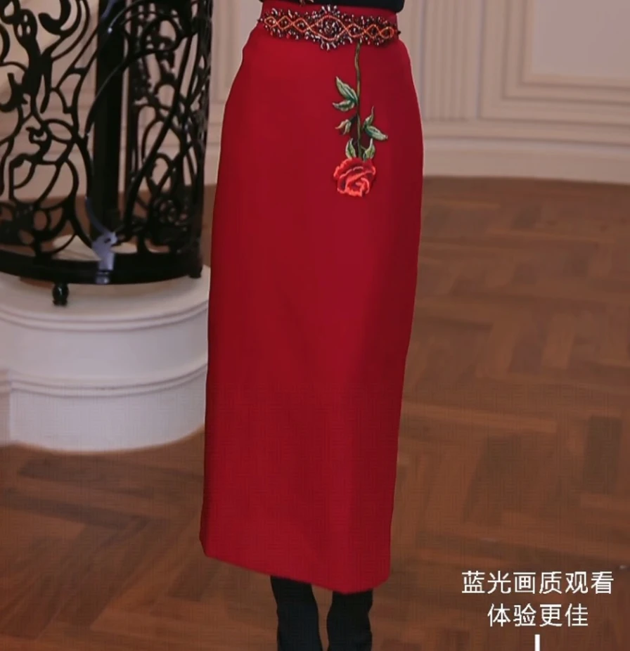 【芙娜妮】2025秋冬季时尚套装女款爆款轻奢洋气百搭裙子F2531205B