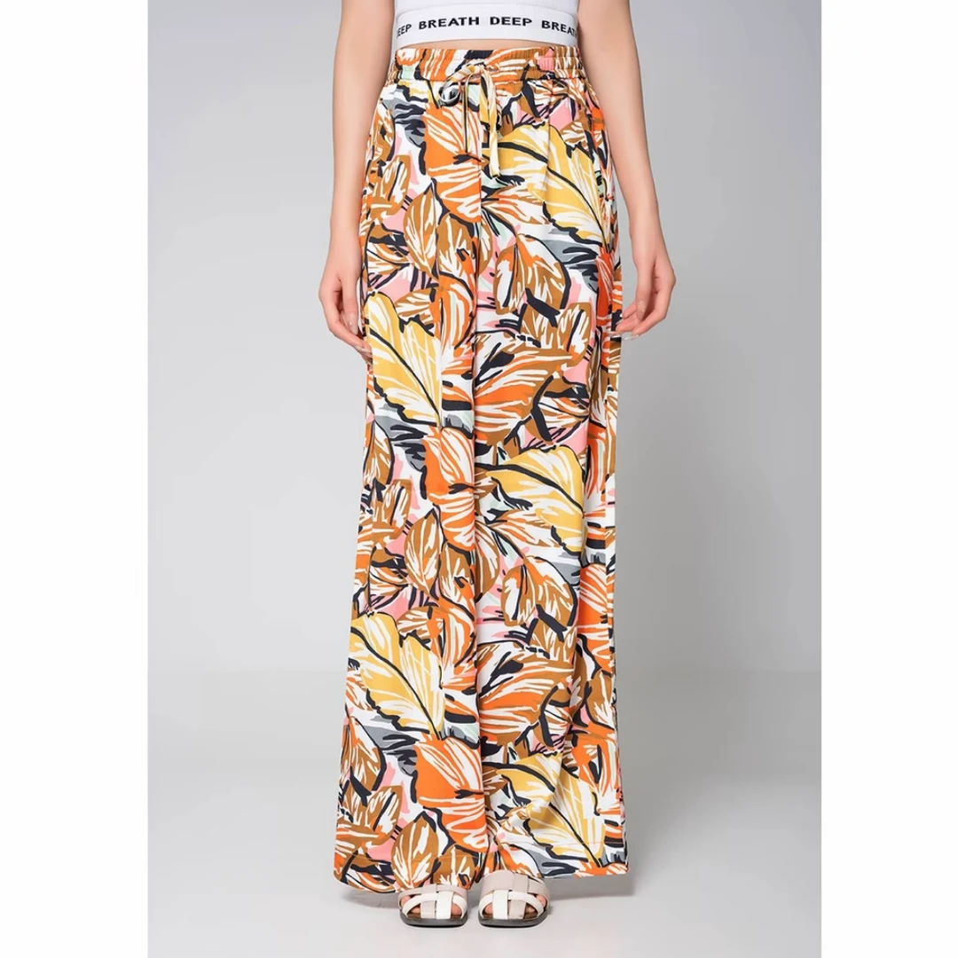 AMASS/阿玛施AMASS/阿玛施新款松紧腰时尚直筒裤时尚印花5100552