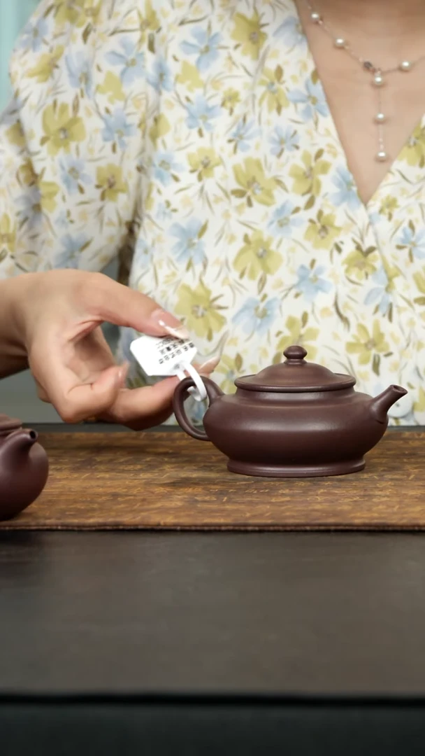 茶壶紫砂明式合欢 天青泥 150cc