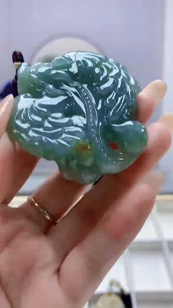 未镶嵌定制翡翠5028DD-毛货挂件94