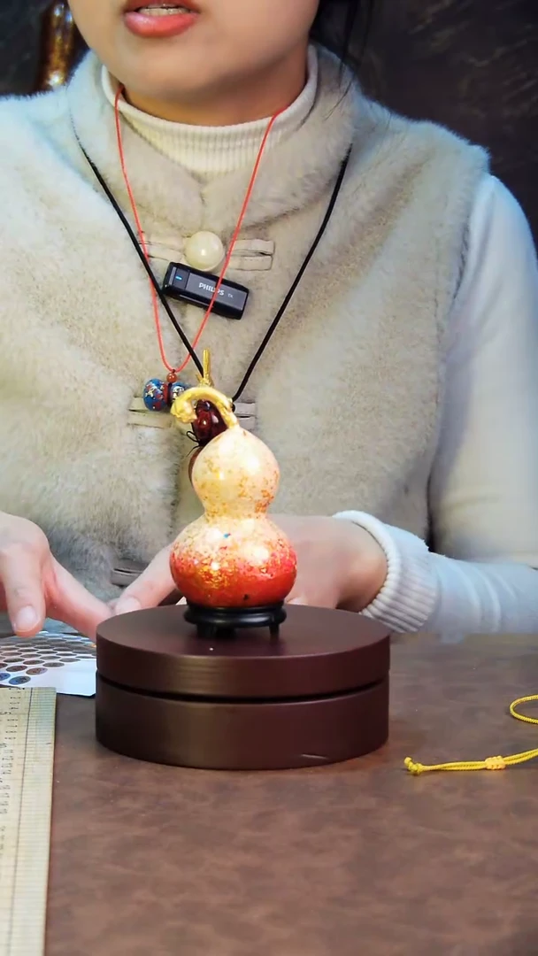 【闪购商品】31直播一物一图大漆酒葫芦送底座送挂绳