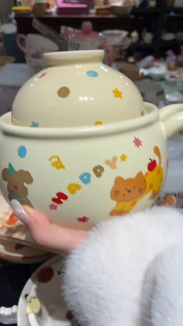 瓷561 小狗 砂锅 瑕疵