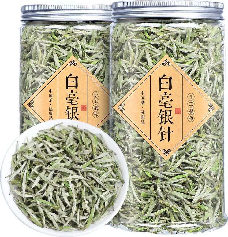 花香白毫银针福建白茶芽头茶 特级荒野高山嫩芽散装罐装500g