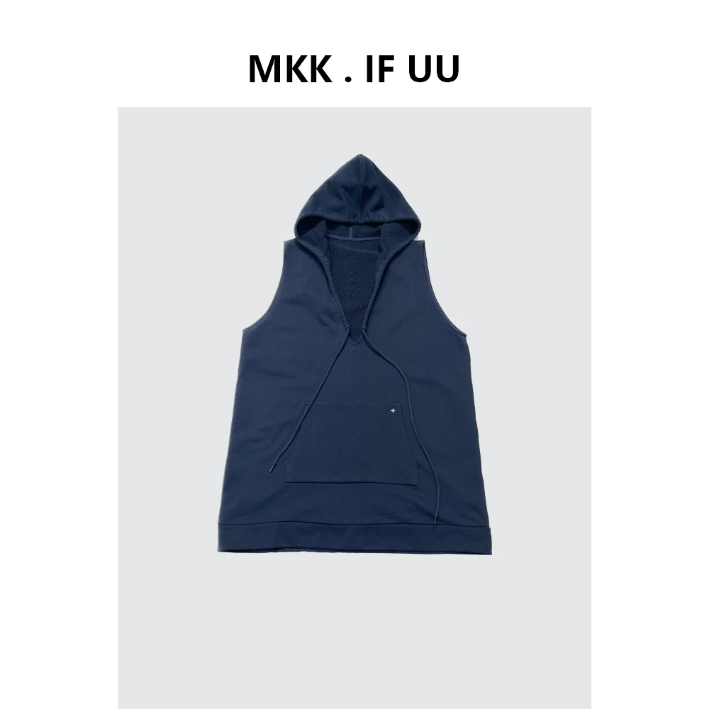 KEKE推荐美式复古连帽宽松马甲