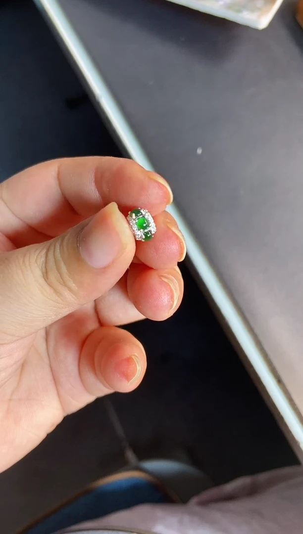 吊坠(不含链)银S925镶嵌翡翠1