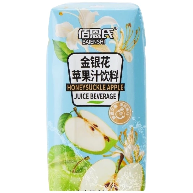 佰恩氏金银花苹果汁植物饮料*瓶脂清爽便捷分享聚会夏日必备饮品