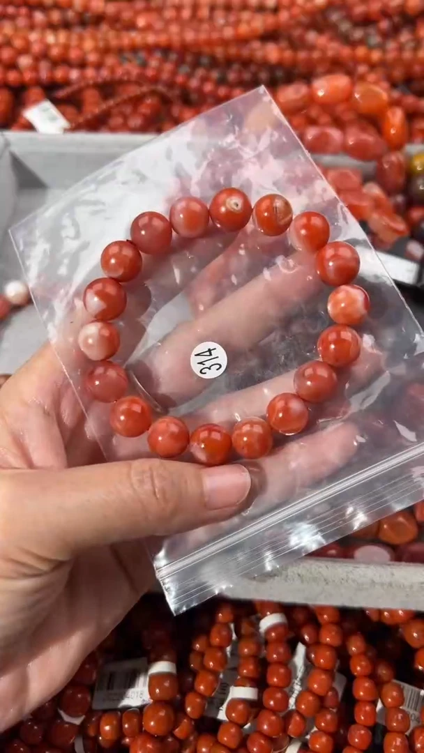 南红玛瑙手串未镶嵌11