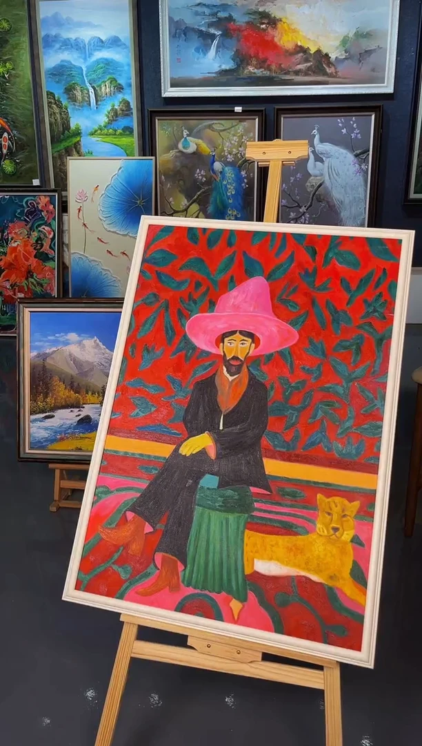 【闪购商品】油画62号 70*100 抽象-手绘油画