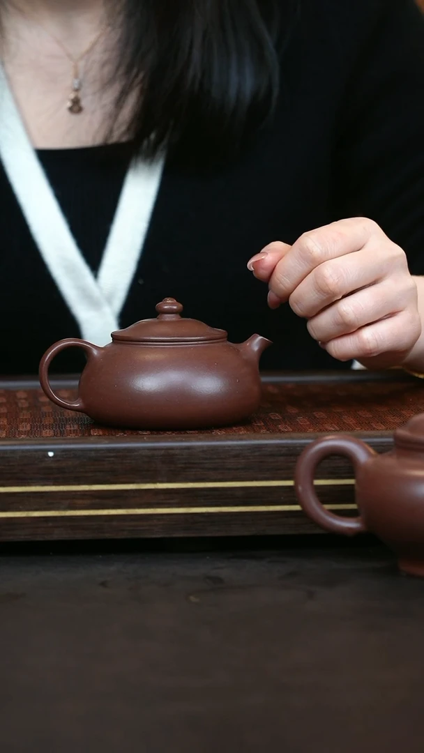 【闪购商品】紫砂茶壶lxr 紫泥 寒江