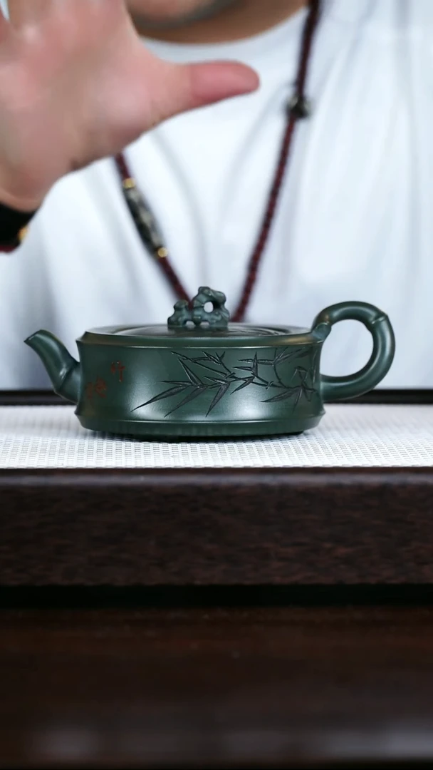 原矿紫砂绿泥太湖竹