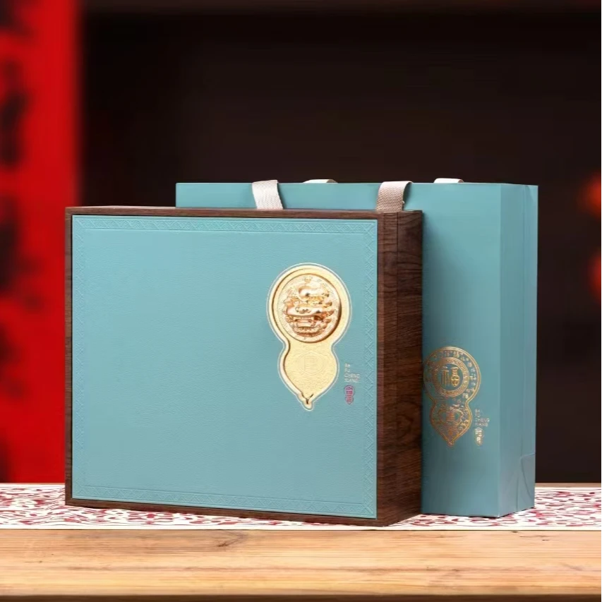 寿眉老白茶紧压茶饼 300g/饼 醒狮茶叶礼盒装