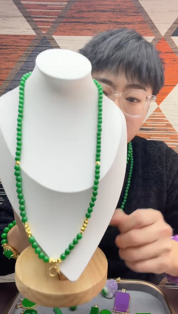 【闪购商品】翡翠颈饰14K金镶嵌013翡翠万能链