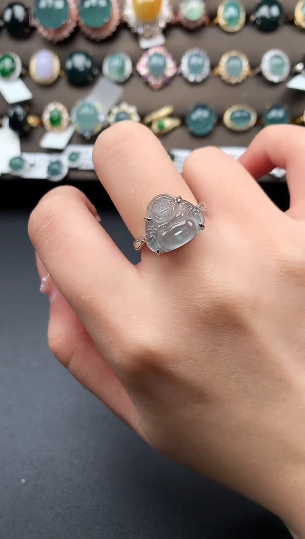 【闪购商品】翡翠戒指银S925镶嵌51241