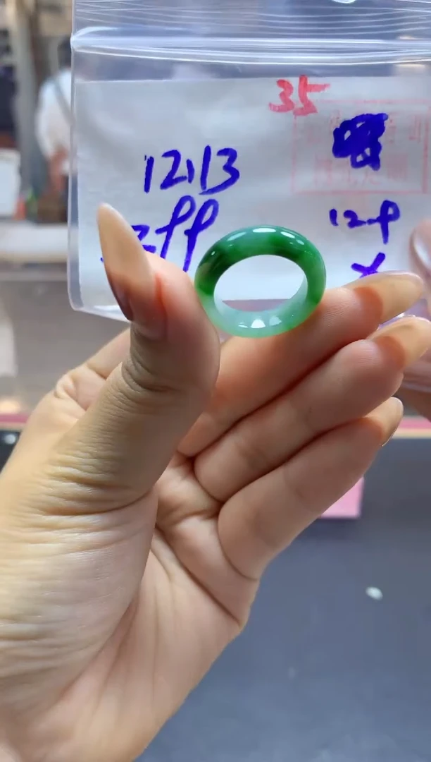 未镶嵌定制翡翠戒圈#399元-毛货需精细抛光