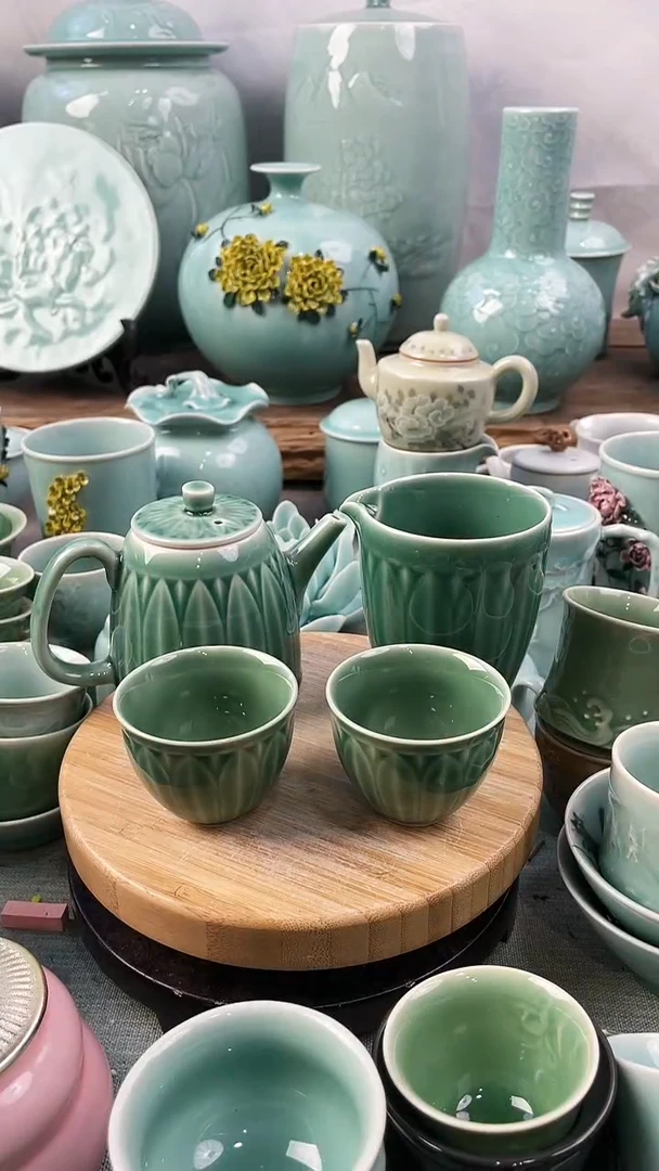 【闪购商品】1壶1公道2杯 福利款 慧仙青瓷 瓷器