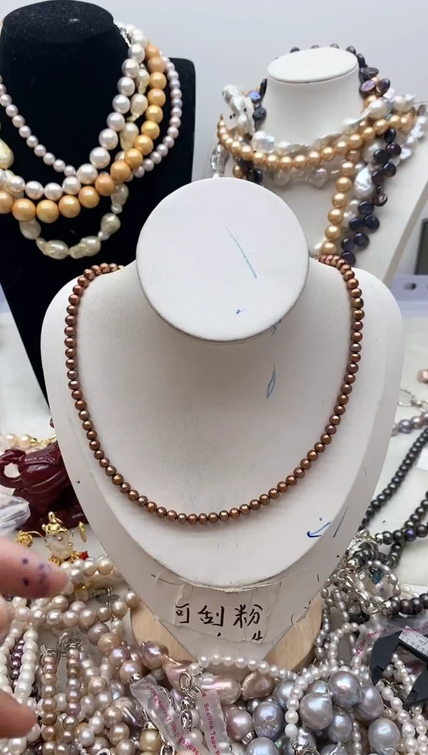 【闪购商品】淡水珍珠颈饰钛钢151