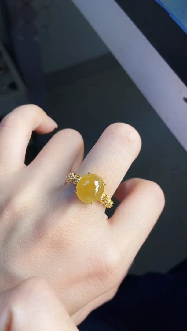 银S925镶嵌戒指翡翠12