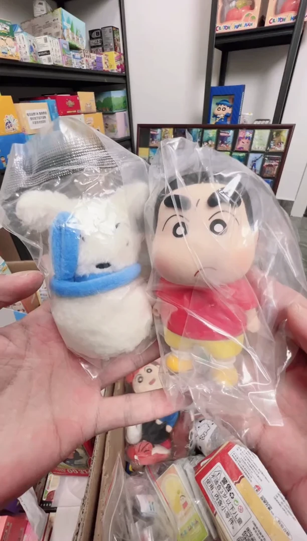 搪胶正版蜡笔小新野原小白的日常
